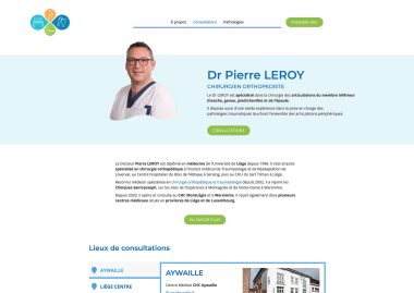Visuel page accueil site médecin