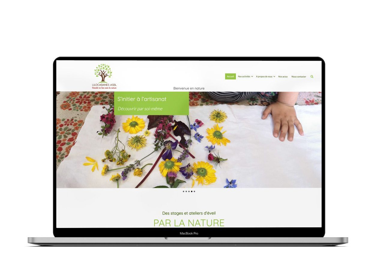 Site Lilocabanes sur un ordi
