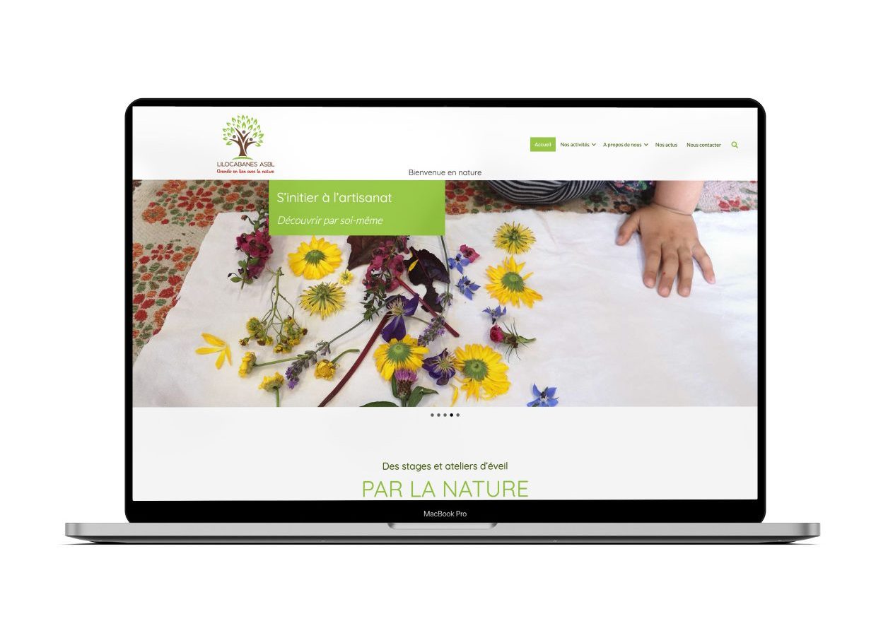 Site Lilocabanes sur un ordi